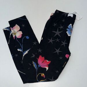 🔥Floral Starry Kids Leggings girls Sz 6-7 new